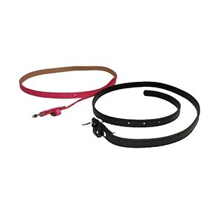2 Skinny Belts-- Black and Hot Pink
